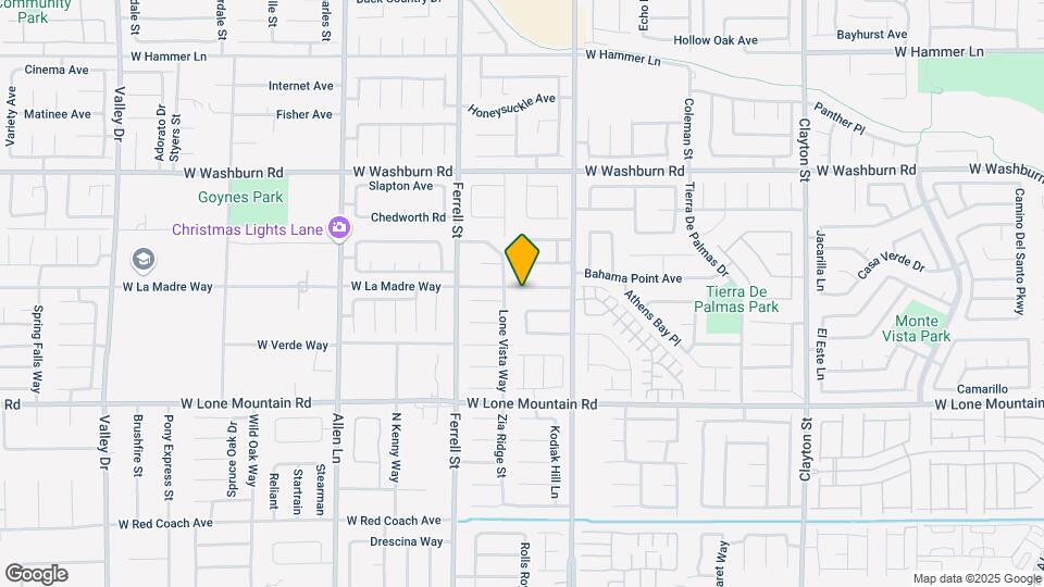 3021 W La Madre Way Map and Location Details