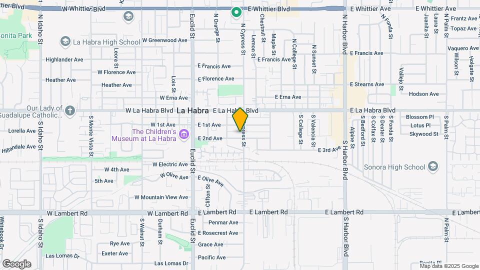 327 E 2nd Ave Map and Location Details