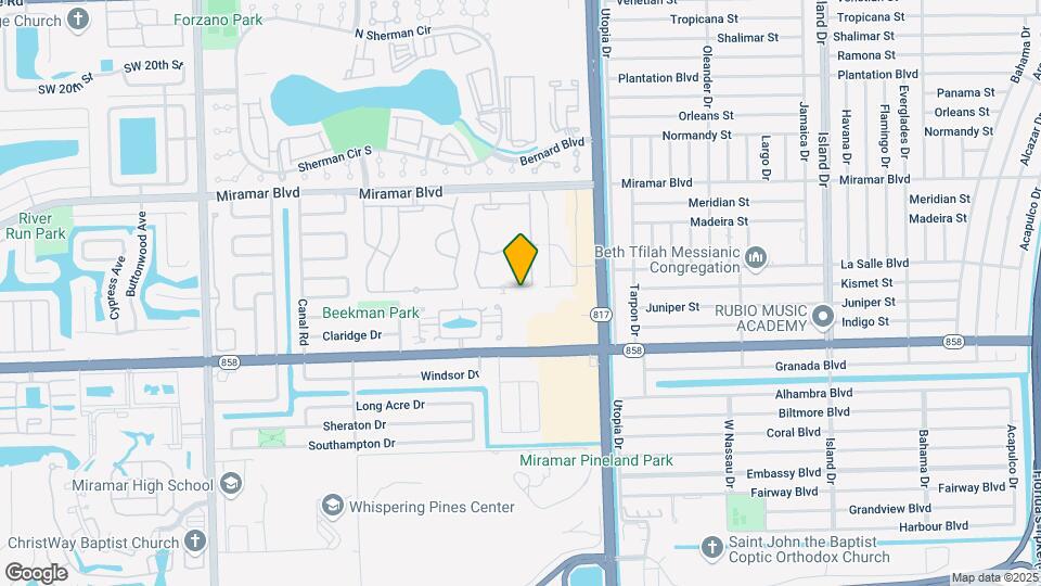 8222 SW 29th St Map and Location Details