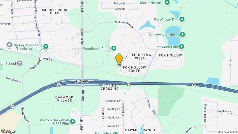 22807 Red Leo Ln Map and Location Details