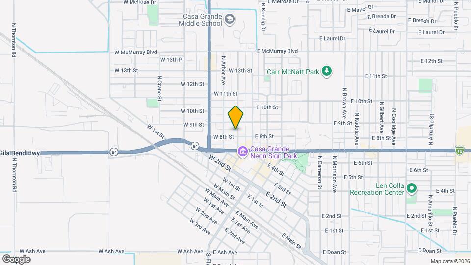 803 N Park Ave Map and Location Details