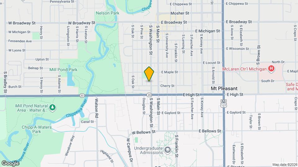 630 S Washington St Map and Location Details