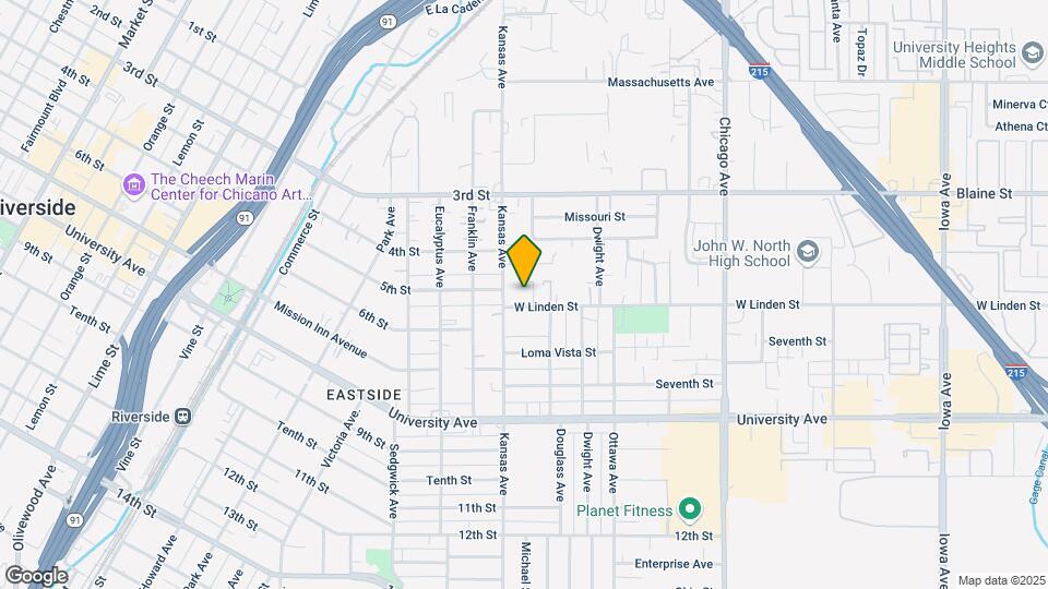 Linden Court Apartments- Riverside, CA Mapa y Detalles de la Ubicación
