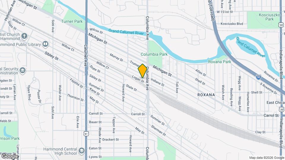 1149 Logan St Map and Location Details