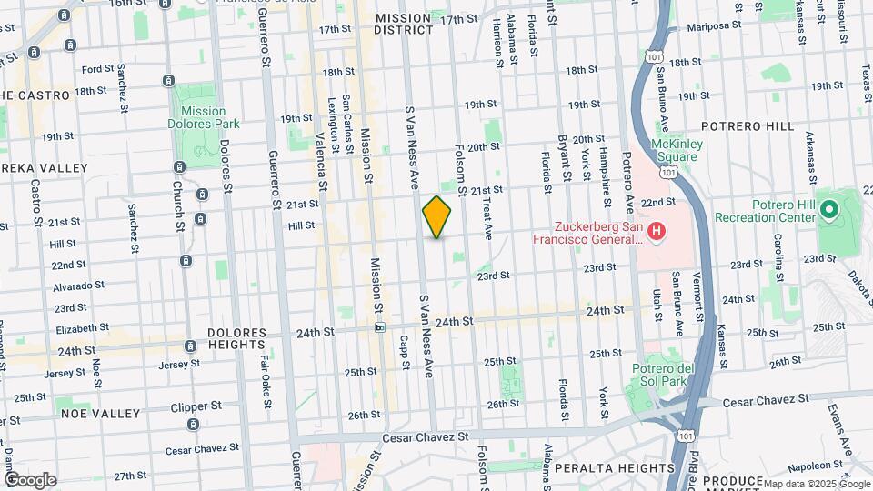816 Shotwell St Map and Location Details
