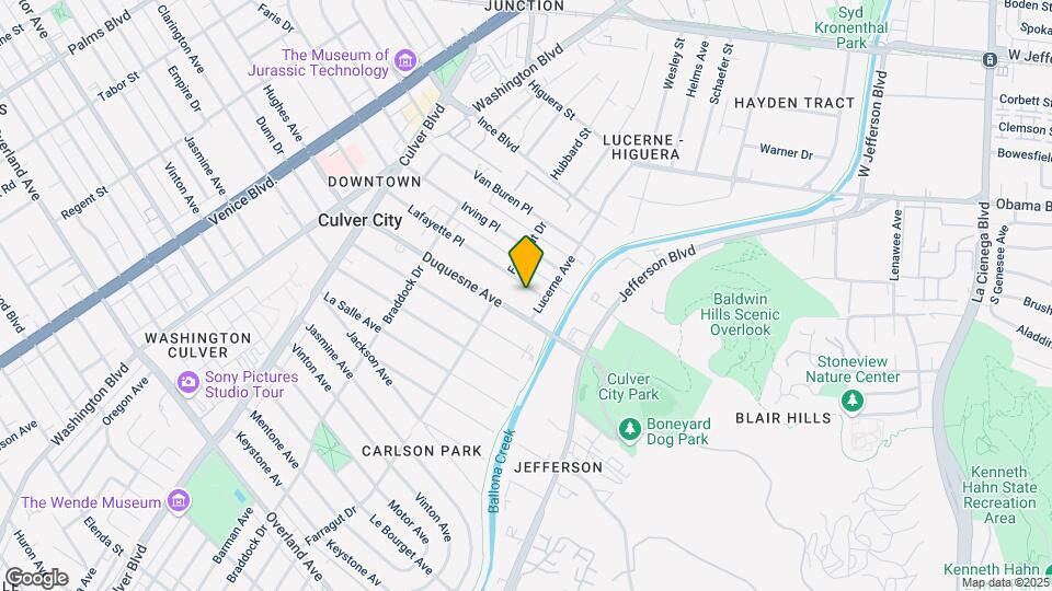 4229 Lafayette Pl Map and Location Details