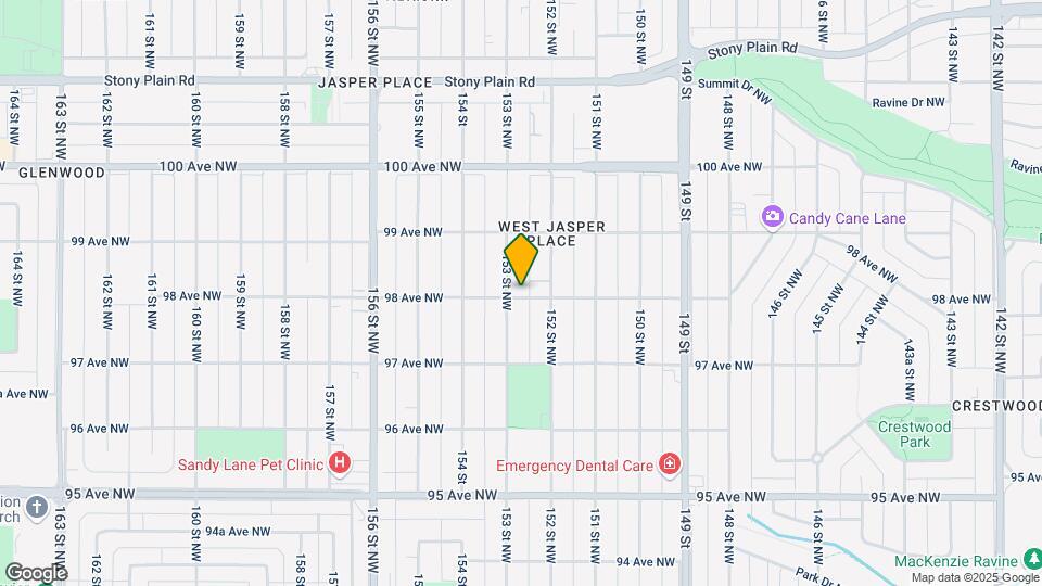 9801-9153 153 St NW Map and Location Details
