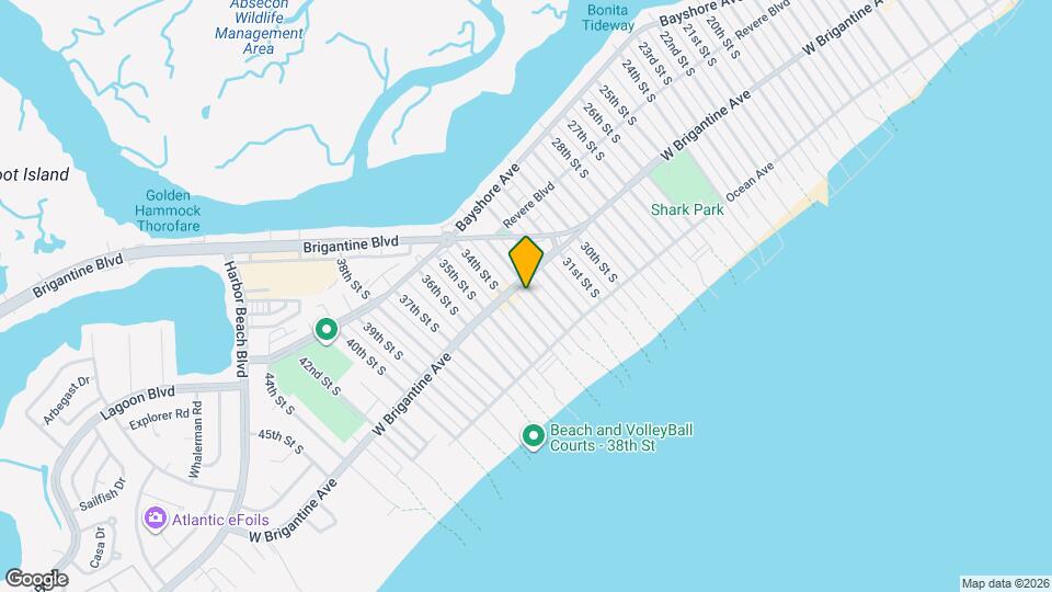 3300 W Brigantine Ave, Unit Brigantine Map and Location Details