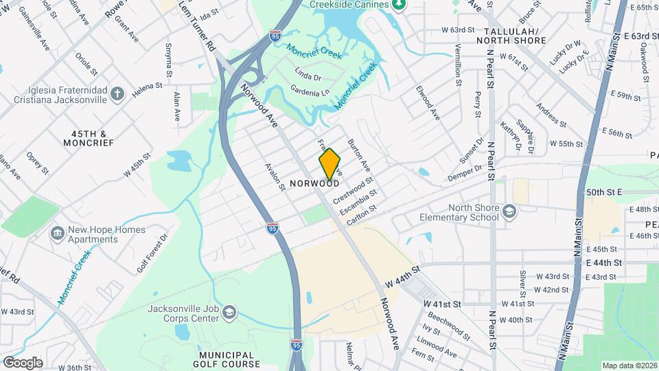 837 Broxton St Map and Location Details