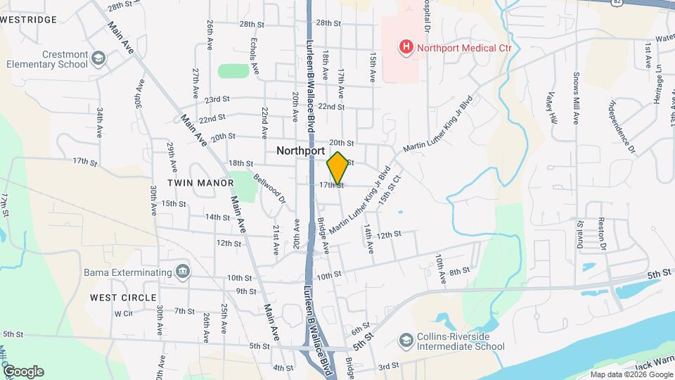 1711 17th St Map and Location Details