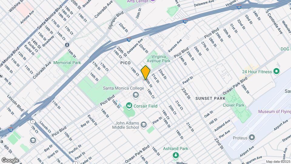 2122 20th St Map and Location Details
