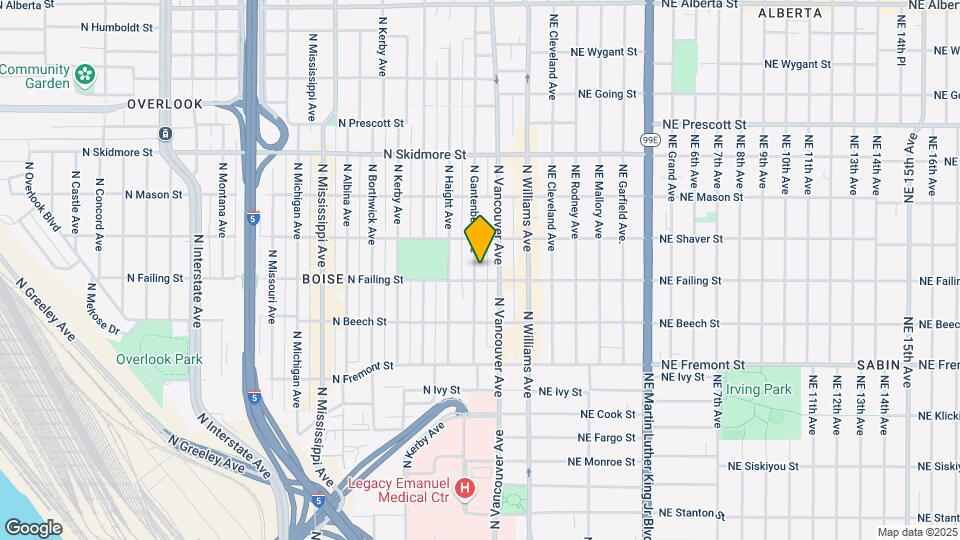 3912-3916 N Gantenbein Ave Mapa y Detalles de la Ubicación