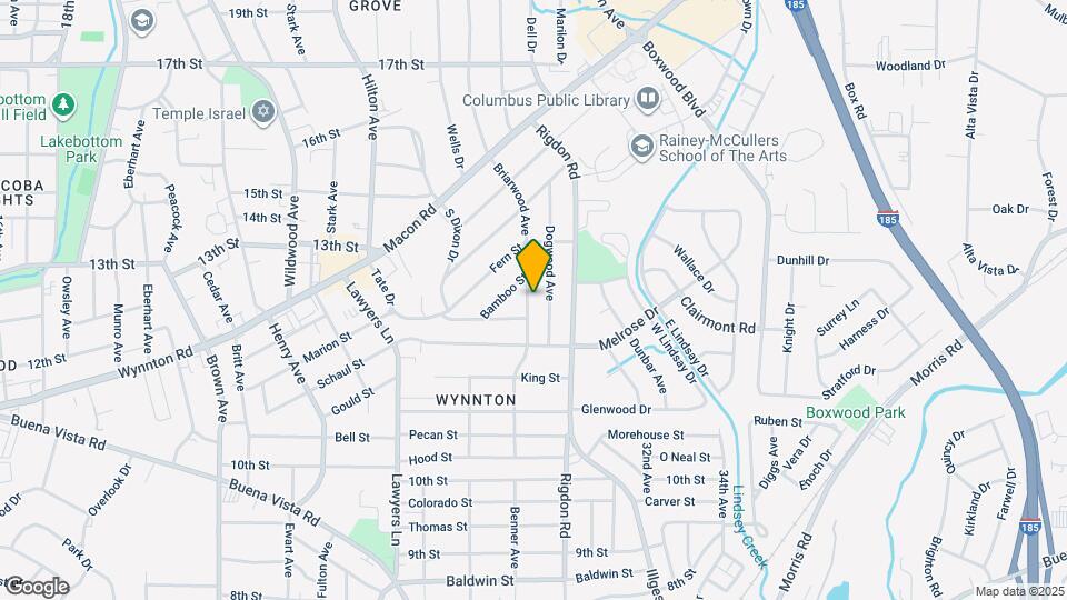 1238 Briarwood Ave Map and Location Details