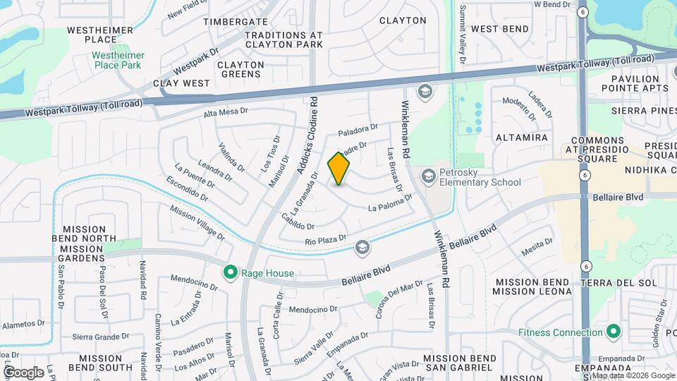 15418 La Paloma Dr Map and Location Details