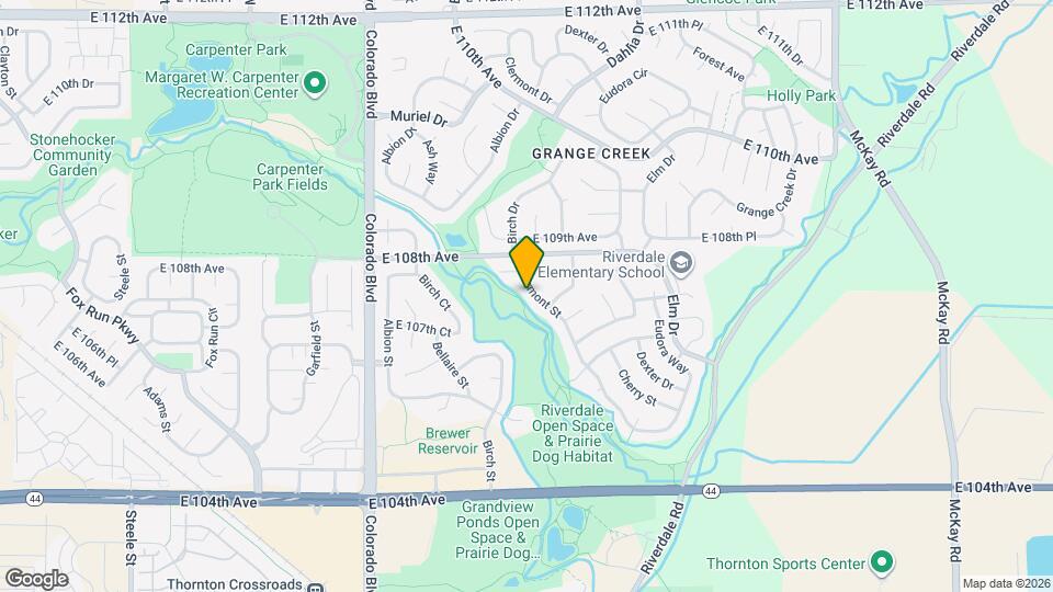 2706 S Sedalia St Map and Location Details