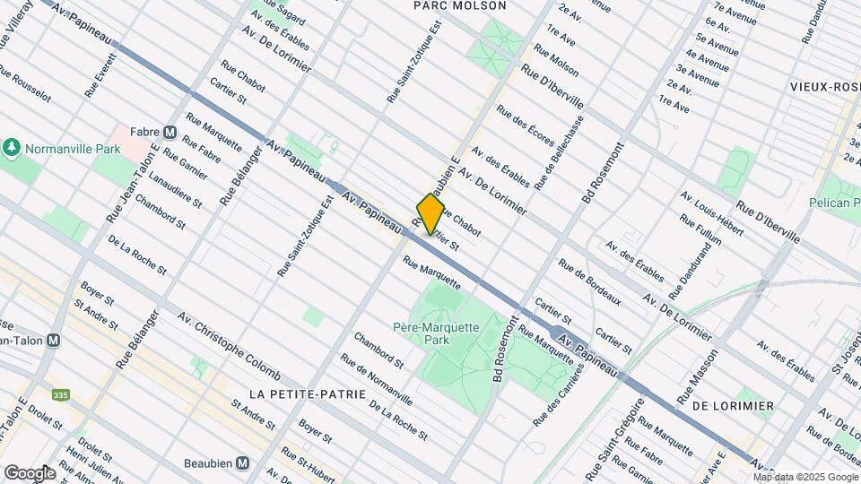 6387 Papineau Av Map and Location Details