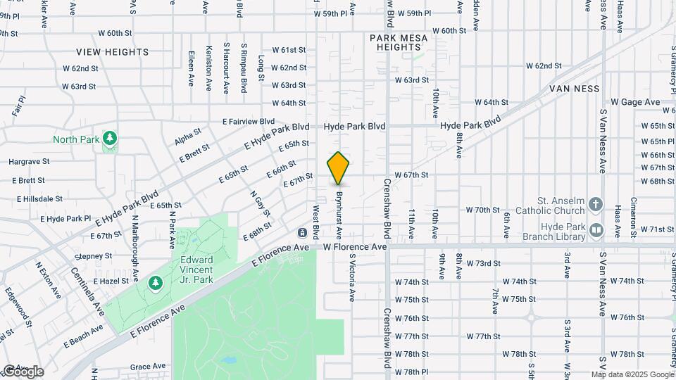 6723 Brynhurst Ave Map and Location Details