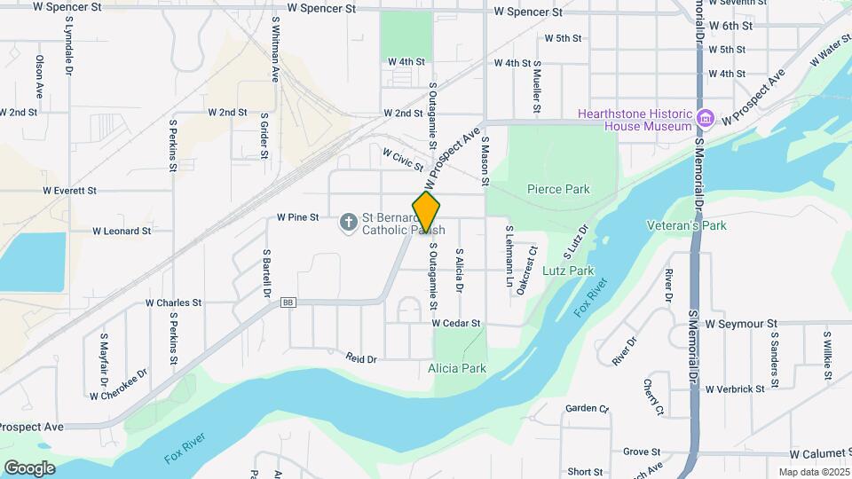 1237 S Outagamie St Map and Location Details