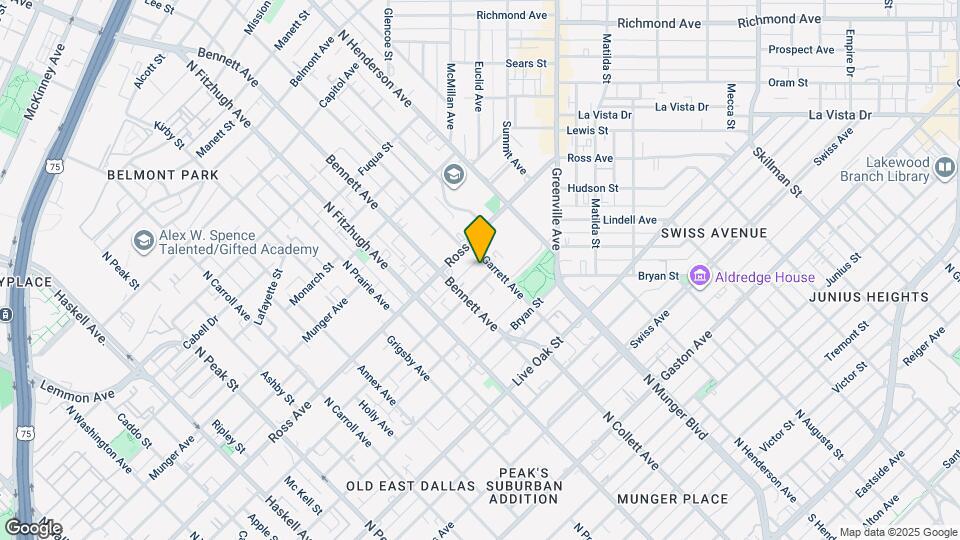 5025 San Jacinto St Mapa y Detalles de la Ubicación