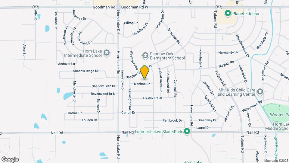 3760 Ivanhoe Dr Map and Location Details