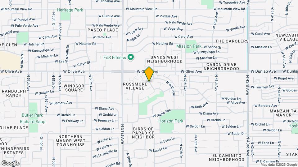 4901 W Puget Ave Map and Location Details