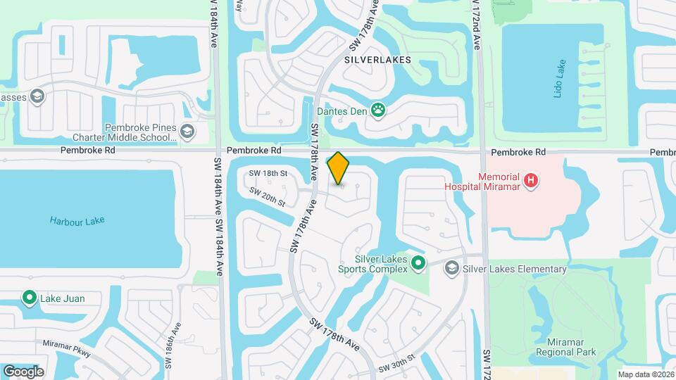 1876 SW 177th Terrace Map and Location Details