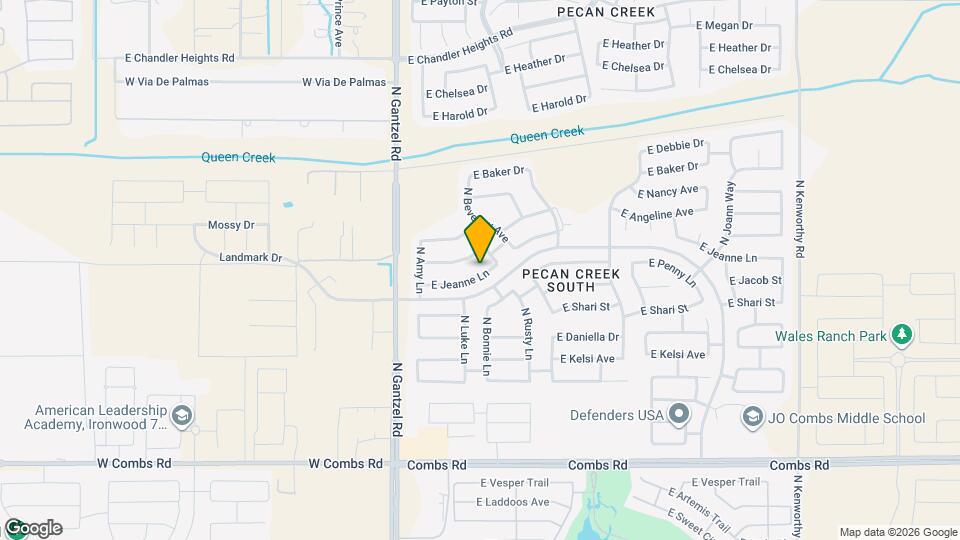 614 E Jeanne Ln Mapa y Detalles de la Ubicación