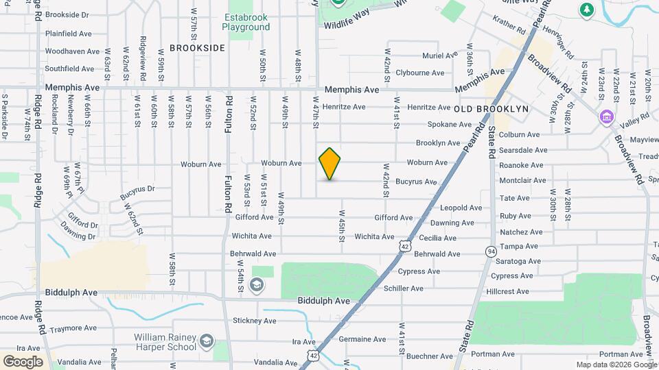 4517 Bucyrus Ave Map and Location Details