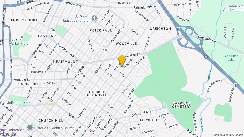 1506 N 30th St Map and Location Details