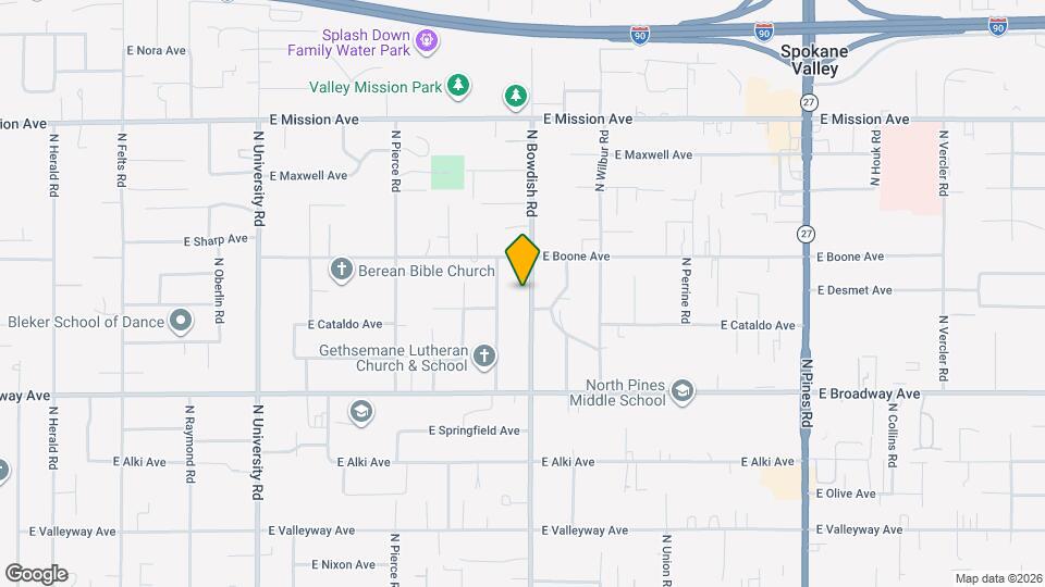 1019 N Bowdish Rd Map and Location Details