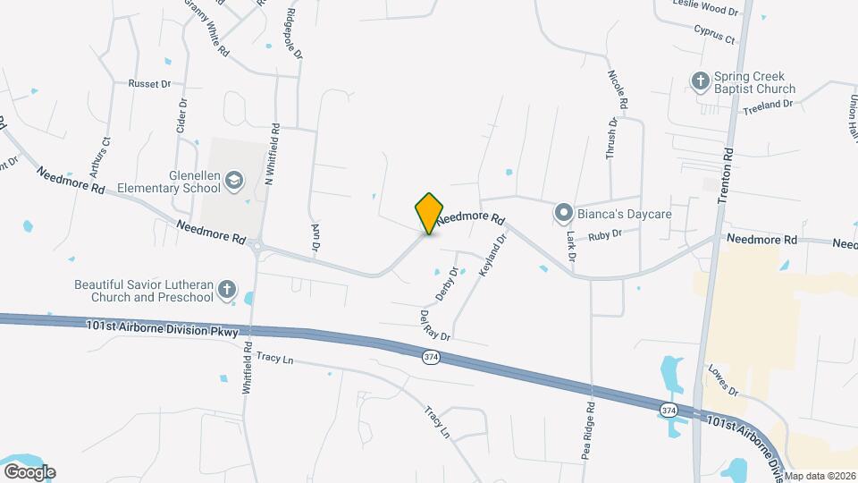 640 Needmore Rd Map and Location Details