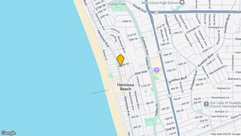 1530 Hermosa Ave, Unit 1530 Mapa y Detalles de la Ubicación