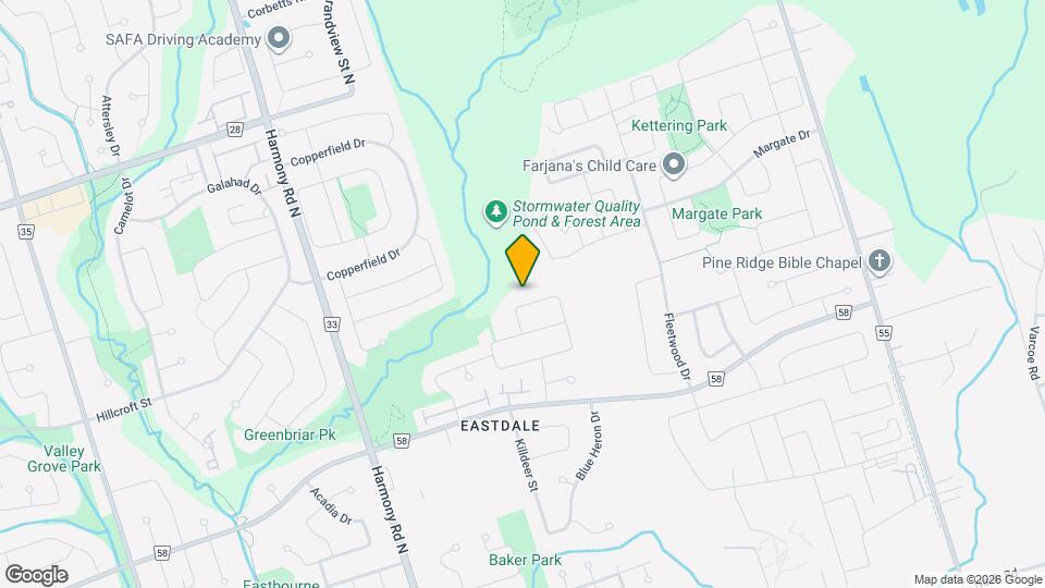 492 Palmtree Crescent Map and Location Details