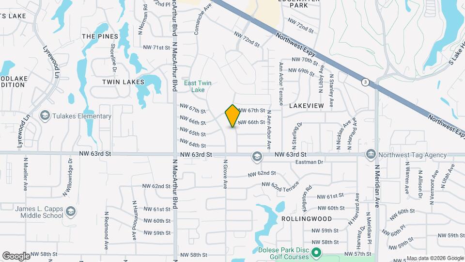 6505 Cherokee Dr Map and Location Details