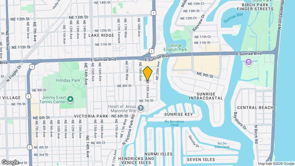 801 NE 19th Ave Map and Location Details