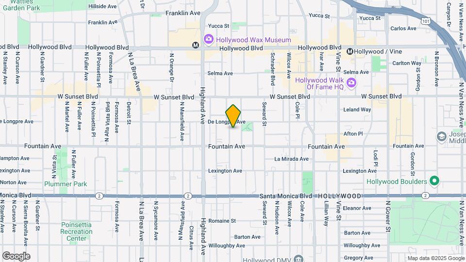 1334 N Las Palmas Ave Apartments Map and Location Details