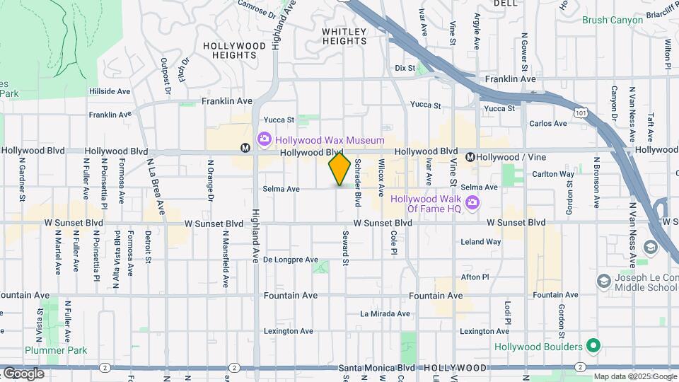 6610 Selma Ave Map and Location Details