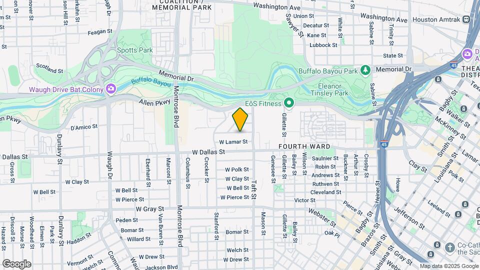 1925 W McKinney St Map and Location Details
