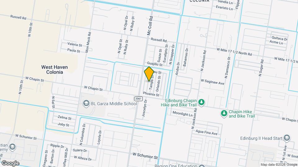 1523 Tampa St, Unit 3 Map and Location Details