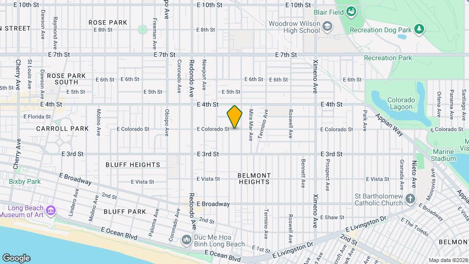 3716 E Colorado St Map and Location Details