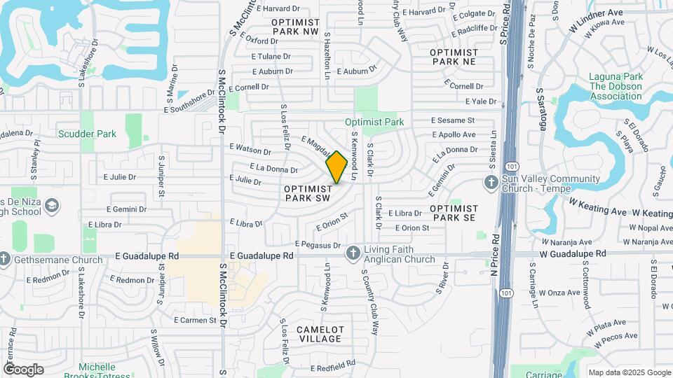 1923 E Gemini Dr Map and Location Details