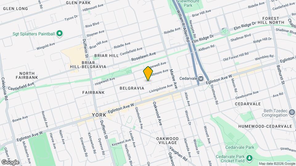 94 Belgravia Ave Map and Location Details