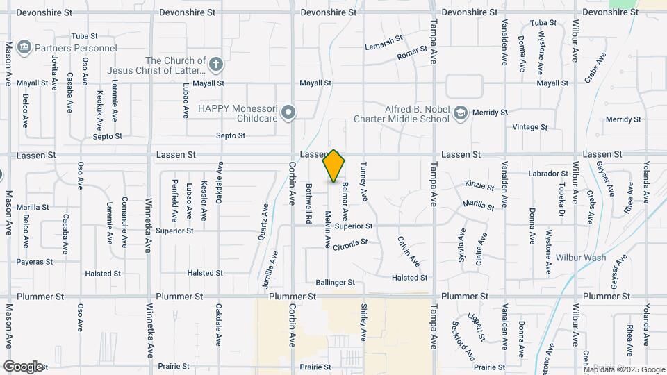 9800 Melvin Ave Map and Location Details