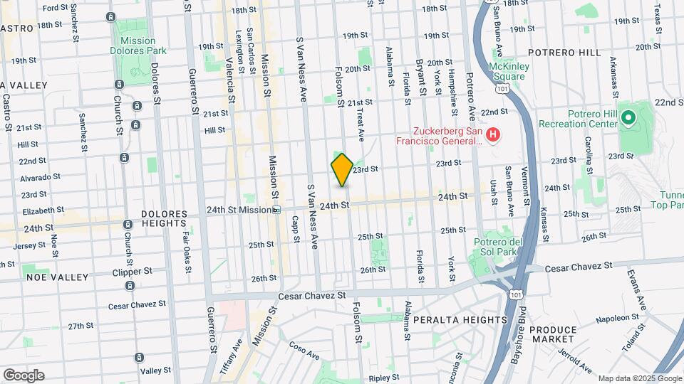 2760 Folsom St Map and Location Details