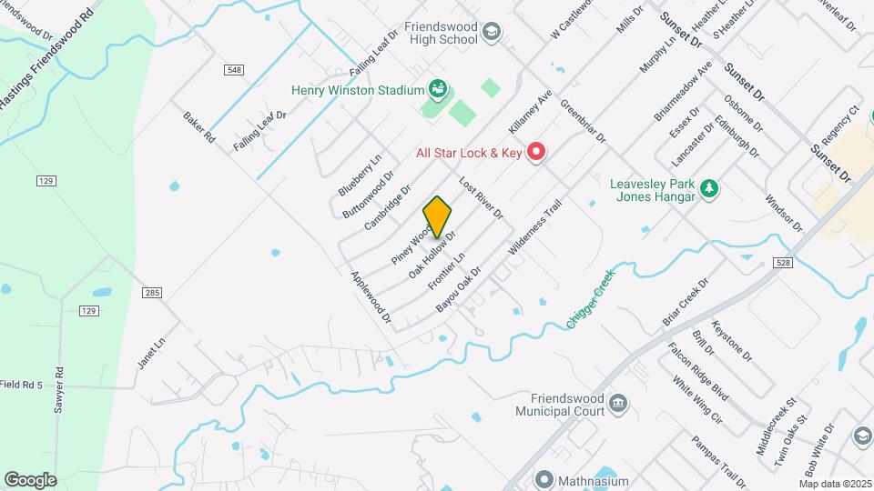 1311 Oak Hollow Dr Map and Location Details