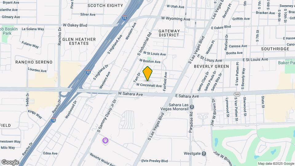 308 W Cincinnati Ave Map and Location Details