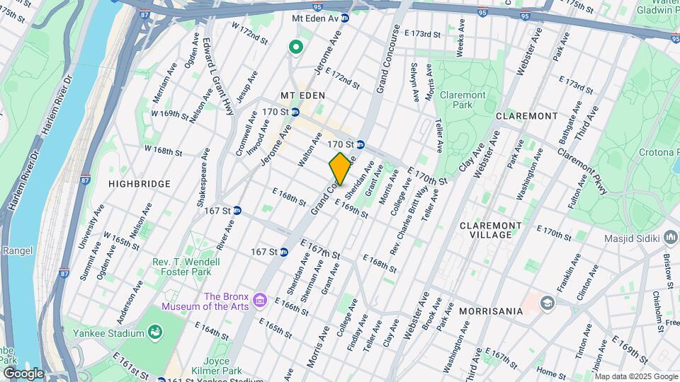 1304 Grand Concourse Map and Location Details
