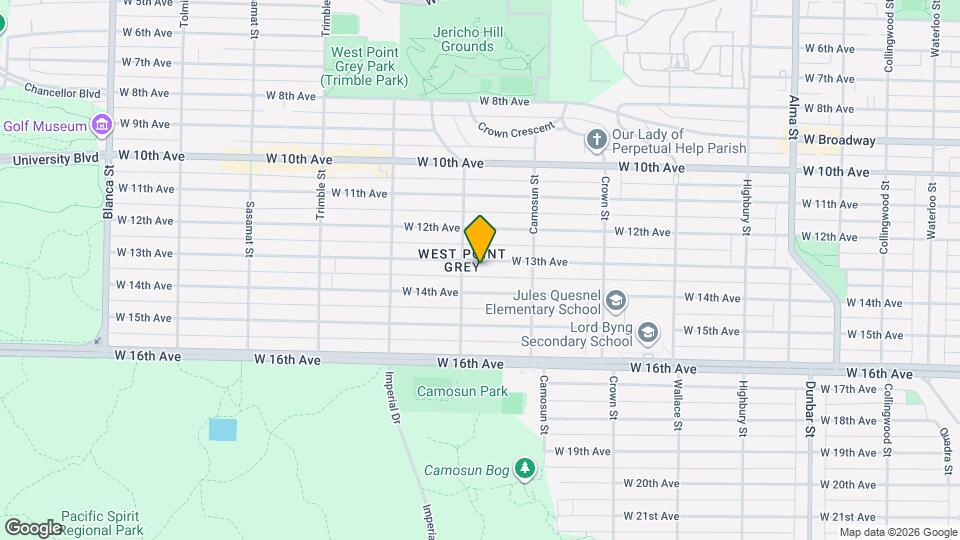 4178 W 13th Ave Map and Location Details