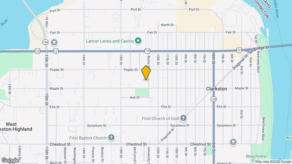 628 Burns St Map and Location Details