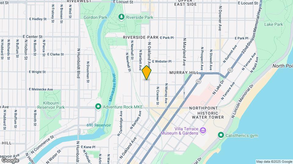 2461 N Oakland Ave, Unit 2461Lower Mapa y Detalles de la Ubicación